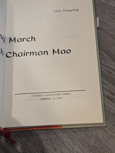 Auf dem langen Marsch mit dem Vorsitzenden Mao von Chen Chang-Feng 1972 - Bild 2 von 3