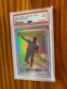 2022 Topps Chrome Hunter Greene #224 RC SP Short Print