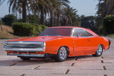 Kyosho RC Car 1970 DODGE CHARGER 4wd *ORANGE* W/ 11.1v Lipo +
