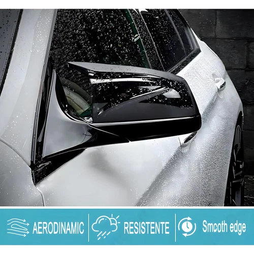 LH+RH Spiegelkappen Abdeckung Schwarz Für BMW 5 Series E60 E61 F10 F11 F12 F13 - Bild 4 von 16