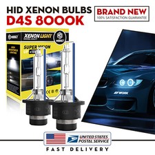 2pcs D4s 8000k Hid Xenon Headight Bulbs High Low Beam Replacement Light Bulb