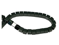 98 Hematite 4x4mm Cube Square Metallic Black Spacer Craft Jewelry Making Beads