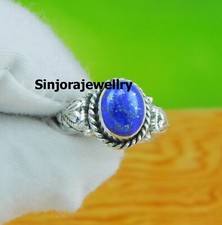 Lapis Lazuli Gemstone 925 sterling silver handmade Gift Ring US size 5 to 10