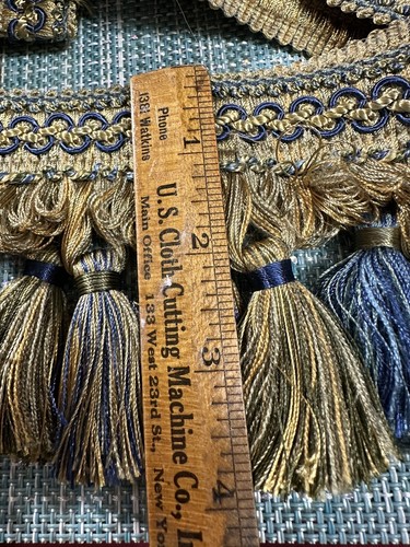 2 Yards Fringe Tassel UPHOLSTERY TRIM 4" WIDE - Picture 2 of 5
