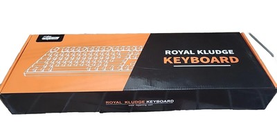 RK Typewriter Style Mechanical Gaming RGB Backlit Keyboard Blue Switch Retro Cap