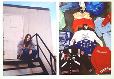 LOT 2 Carte Postale rose rouge mode Paris France Postcards NEUF Brandy Melville