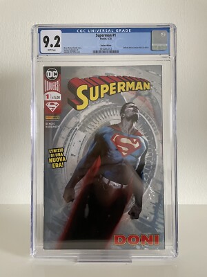 Superman #1 Italian Edition Comic Heft CGC  9,2 Grade Panini