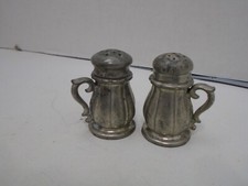 Pewter Salt and Pepper Shaker Set Vintage Pewterware Old Colony JB NY 220 Stein