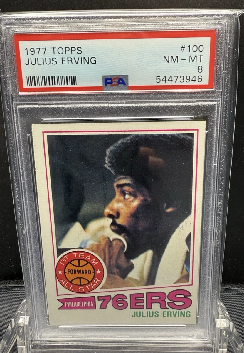 その他 PSA 6 - Julius Erving - 1977 Topps 1977 Topps NBA #100 JULIUS ERVING (HOF) CSG 7.5 NM+ Phila 76ERS
