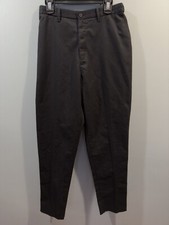 Pleated Black Dress Pants, Size 12 - W 30 W/ Flex X L 33 Ready To Hem Classic