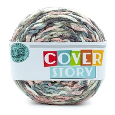 (1 Skein) Lion Brand Yarn 533-220X Cover Story Super Bulky Yarn, Emery
