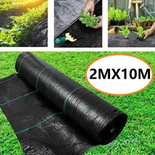 Heavy Duty Weed Control Fabric Ground Cover Membrane Landscape Garden 2mx10m