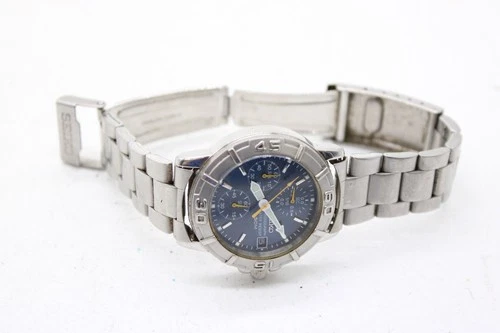 F Vintage Gents Seiko 50m Chronography V657-8060 Wristwatch Working