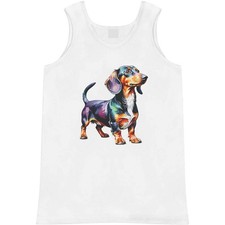 'Watercolour Style Dachshund' Adult Vest / Tank Top AV064329