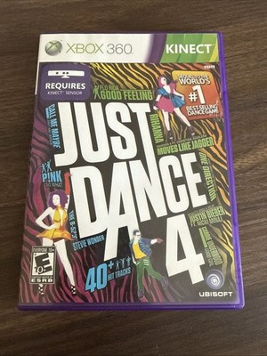 Just Dance 4 Microsoft Xbox 360 Kinect 2014 Complete in Box with Manual