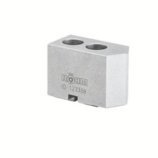R&ouml;hm Aufsatzbacken Gr&ouml;&szlig;e 160, 3-Backen-Satz, h&auml;rtbar Kreuzversatz,  120&deg; angesch