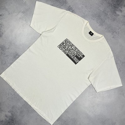 Vintage Stussy Incorporated Big Logo Short Sleeve T Shirt 00 s Size XL White Y2K