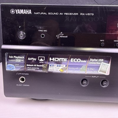 Yamaha RX-V573 7.1 Channel Natural Sound AV Receiver Cinema DSP