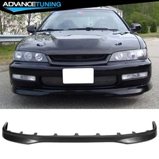 Fits 96-97 Honda Accord Type R Style PU Front Bumper Lip Spoiler - Unpainted