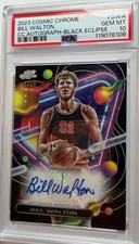 LEGEND BILL WALTON 2023 TOPPS COSMIC CHROME BLACK ECLIPSE AUTO PSA 10 ULTRA RARE