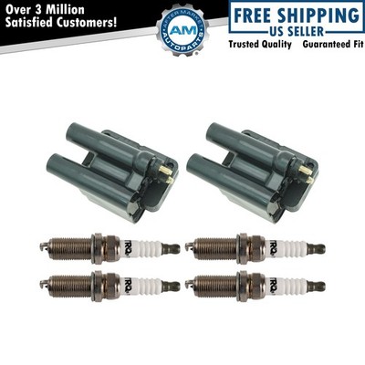 TRQ Ignition Coils & Spark Plugs Fits 1994-1996 Mitsubishi Galant