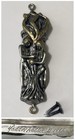 Vintage 1992 YAACOV HELLER Pewter ADAM & EVE MEZUZAH Gold Silver Etched JUDAICA — photo 1