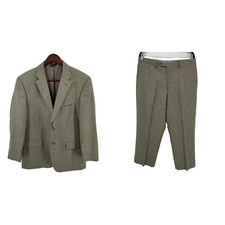 Tommy Hilfiger 2 Piece Suit Men  s 42R Pants 34X26.5 Gray Wool Modern Business