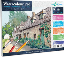 Watercolour Paper Artists Studio Glued Mixed Media Drawing and Techniques Art Pa