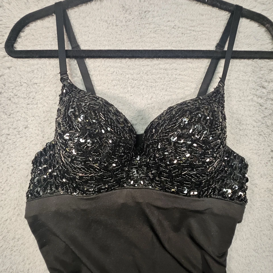 De Colección Charlotte Russe Babydoll Top Juniors M Lentejuelas Años 90 Whimsigoth Y2K Hada Oscura Foto 3 de 4