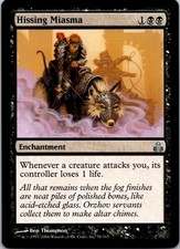 MTG Magic The Gathering Hissing Miasma Guildpact Played See Scan D