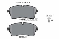 Bremsbelagsatz Scheibenbremse Q+ Textar 2248503 FüR Jaguar Pace X540 P160 Mhev