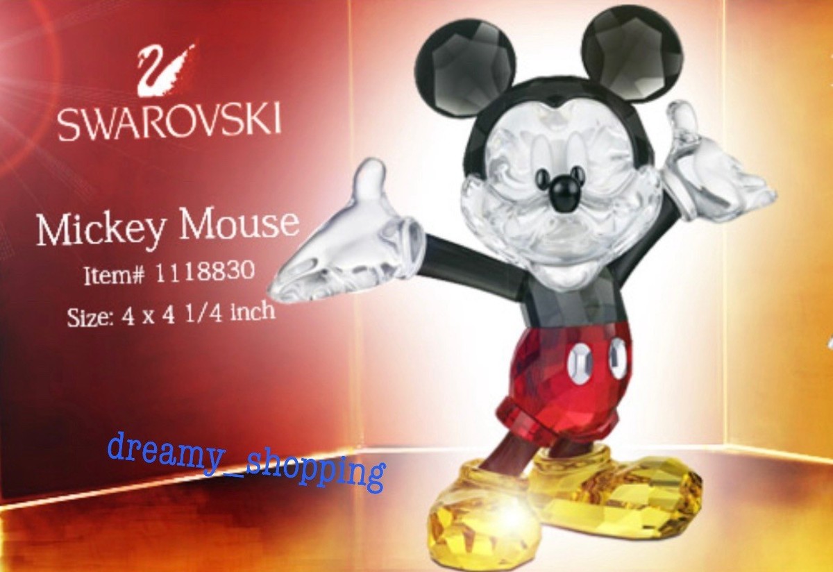 Swarovski Mickey Mouse 置物　未使用　箱保管 NIB 100% Authentic Swarovski Disney Mickey Mouse Cute Crystal