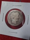 1907-D CIRCULATED 90% SILVER BARBER QUARTER                           #MF-2267