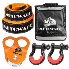 Offroad - 3" x8' Tree Saver, 3" x20' Tow Strap, 10 Ton Heavy Duty Recovery Kit
