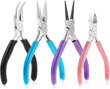 Jewelry Pliers Set 4PCS Wire Cutters Round Nose Beading Repair Tools