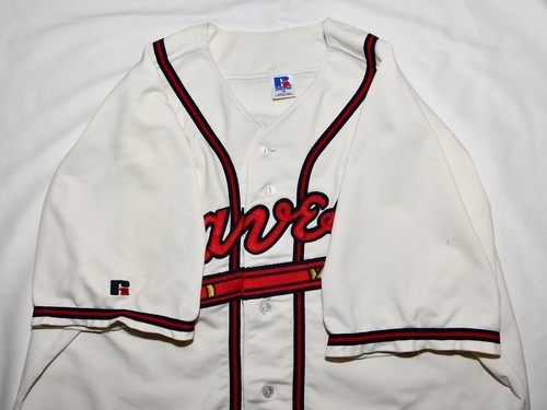 Russell Athletic AUTHENTIC Diamond Collection Atlanta Braves Jersey Size 48 READ - Picture 8 of 18