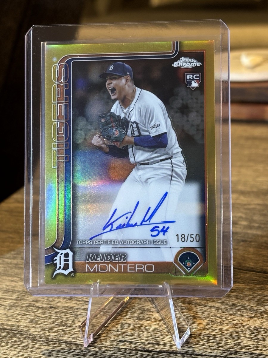 2025 Topps Chrome Update Keider Montero True Gold /50 Tigers | eBay