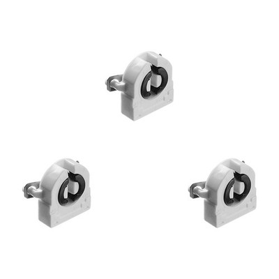 Othmro 10Pcs G13 Light Sockets T8 Single Lamp Holder G13-F41A 10pcs, White 