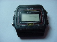Vintage Casio Digital Watch DW-260 Mod 690 HD 200m WR Black Alarm Chrono Japan U
