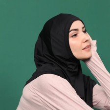 Solid Color Indian Hijab Women Muslim Turban Instant Headscarf Full Cover Stoles