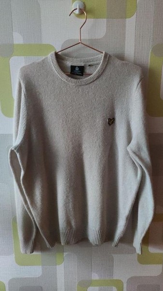 Women Lyle & Scott Sweater Beige Wool 38 / M / 46