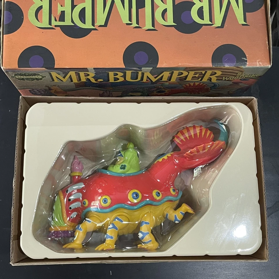 Jim Woodring MR BUMPER StrangeCo URBANO Diseñador VINILO Juguete VERDE Colorway Sofubi Foto 2 de 4