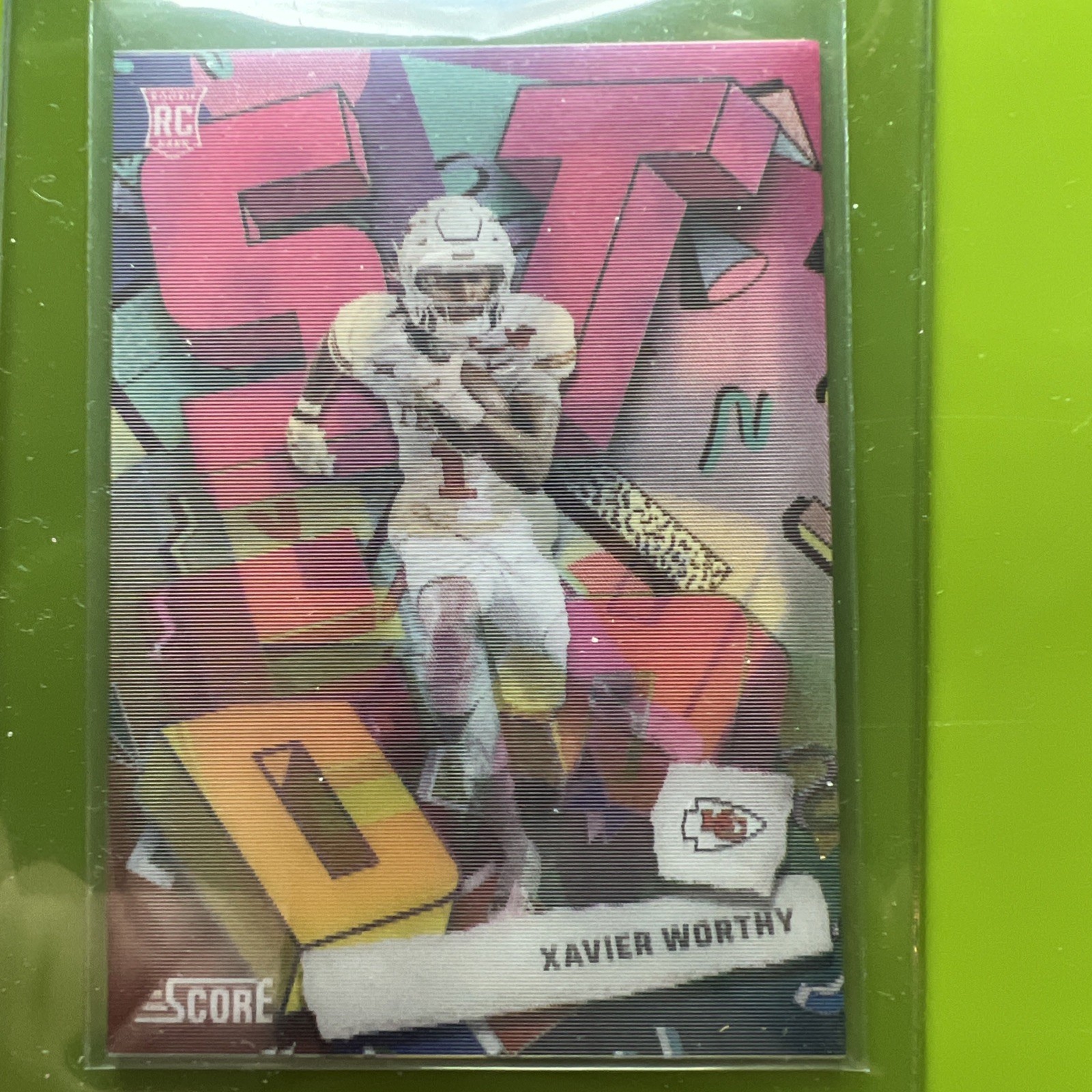 2024 Panini Score Xavier Worthy Step Ahead Rookie Case Hit SP