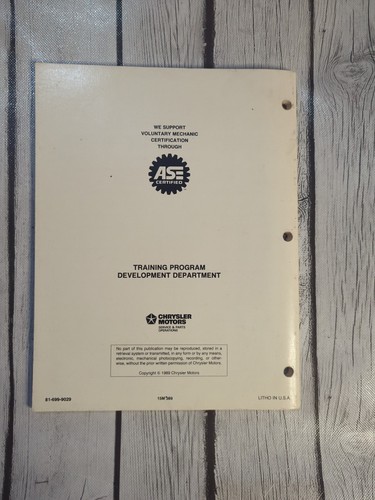 1988-1989 Chrysler Dodge Ram Truck 3.9L 5.2L 5.9L Dual TBI Fuel Injection Manual - Foto 2 di 5