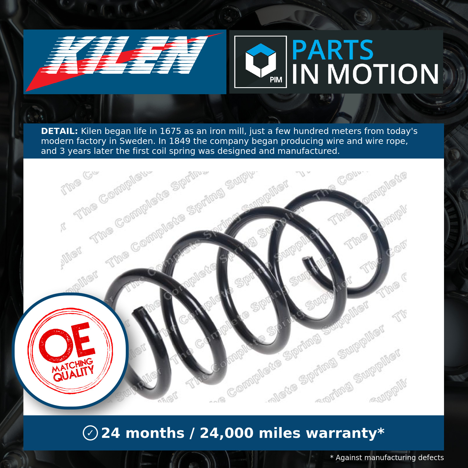 2x ✅Fits LESJOFORS LS4004310 Coil spring LS4004310 Coil spring front ⭐UK Seller⭐ - Image 6