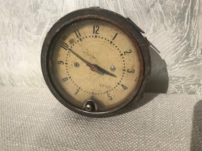 Vintage Soviet USSR Car Dashboard Clock   Old Retro Automotive Timepiece