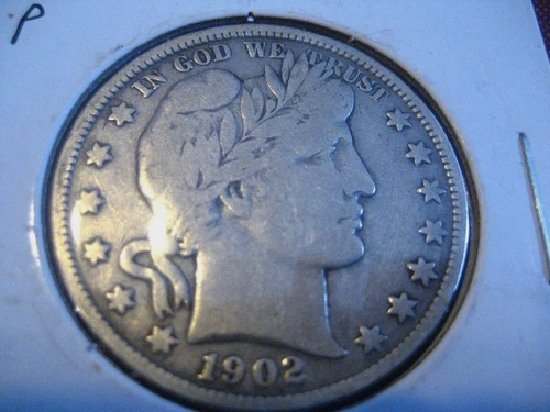 Beautiful 1902 Barber Half Dollar With Great Details