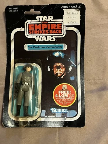 Vintage Star Wars ESB Star Destroyer Commander 47 Back Beater Card Moc Read !!