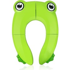 Toilettensitz Kinder faltbar Reise WC Sitz Kleinkind Frosch grüner Töpfchentr...