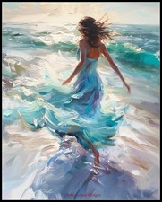 Ocean's Embrace - Counted Cross Stitch Patterns - Color  BW Symbols